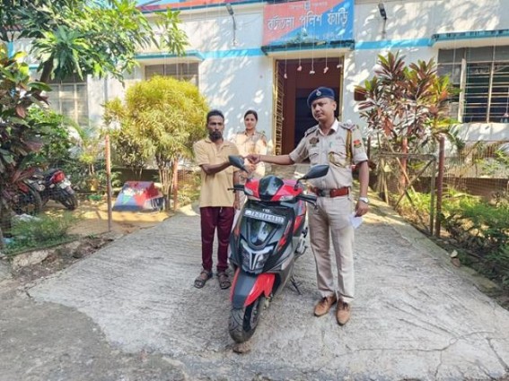 Police recovered a Stolen Scooty Police recovered a Stolen Scooty